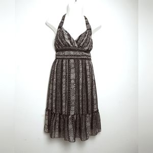 Signature by Sangria Halter Sundress Women's Size 12  Black Casual